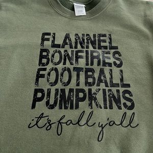 Fall sweatshirt, size small